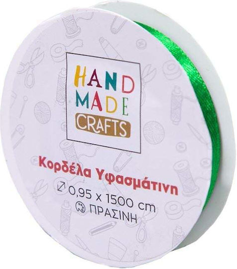 Hand Made Crafts Fabric Ribbon Green 0.95x1500cm