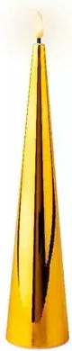 Kaemingk Christmas Gold Battery Candle 27.5x5cm
