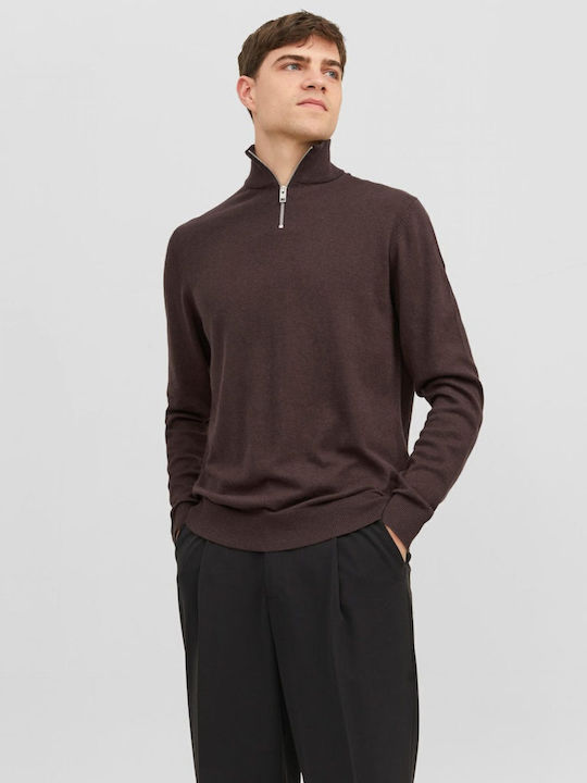 Jack & Jones Пуловер с дълъг ръкав Seal Brown