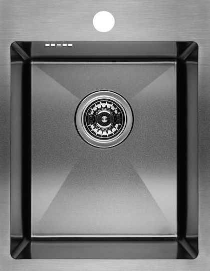 Laveo SAM 510A Ένθετος Inox Brushed Μ37.5xΠ48cm Γκρι