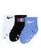 Nike Παιδικές Κάλτσες Αθλητικές Powder Play Πολύχρωμες 3 Ζευγάρια