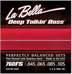 La Bella Deep Talkin Flats Corzi Pentru Bas Simplă