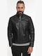 Leather Jacket Biker Black