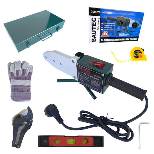Kit complet de sudură țevi PPR 2000W + 6 matrițe mașină de sudură polipropilenă