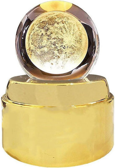 Dekorative Lampe Crystal Ball Gold