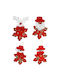 Hängende Weihnachtsbaumschmuck Set 9x12cm mit Glitzer 12 Stück Verschiedene Designs