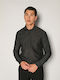 Long-sleeved Cotton Shirt Anthracite