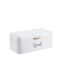 Oriana Ferelli Ψωμιέρα Μεταλλική Λευκή 42.5x23x16.5cm