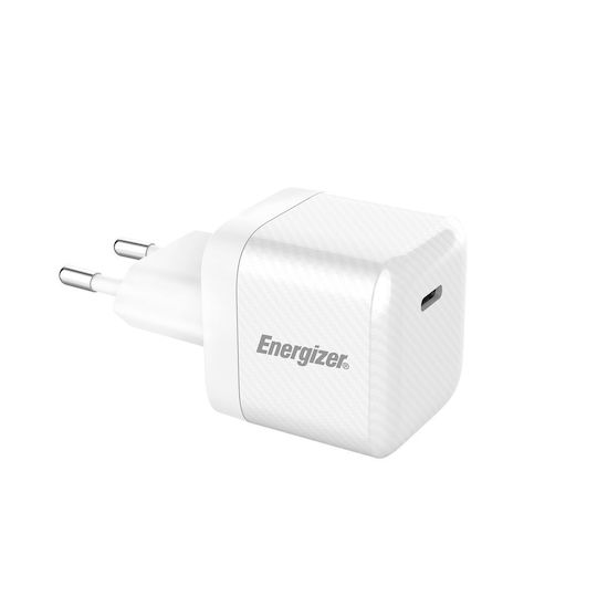 Energizer Ladegerät ohne Kabel mit USB-C Anschluss 30W Stromlieferung Weißs (A30EU)