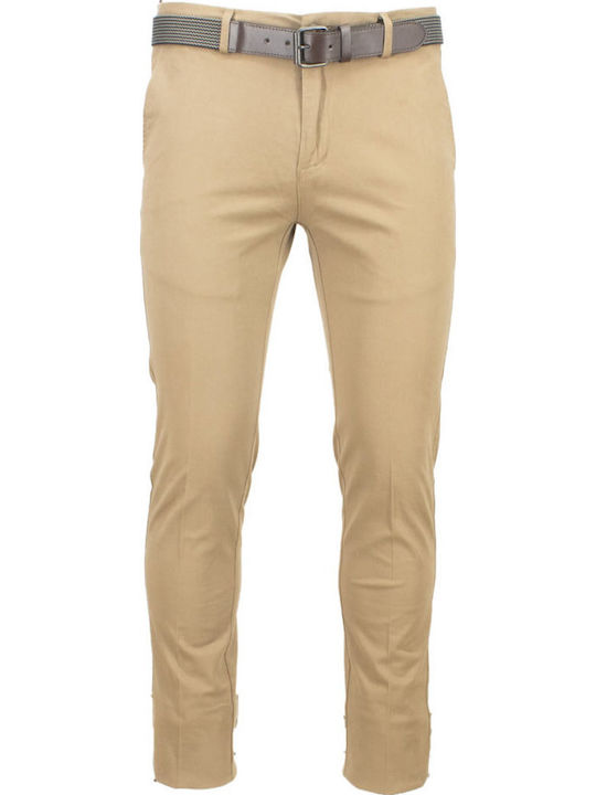 Trousers Chino in Slim Fit Beige