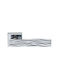 Ilavio 2746 Chrome Rosette Door Handles Security Set for Front Door