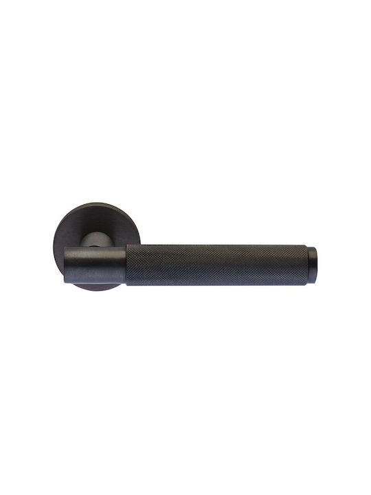 Mânere Ușă Rozetă Ilavio 2791 Kelta Dark Set Mânere Securitate Ușă de Intrare