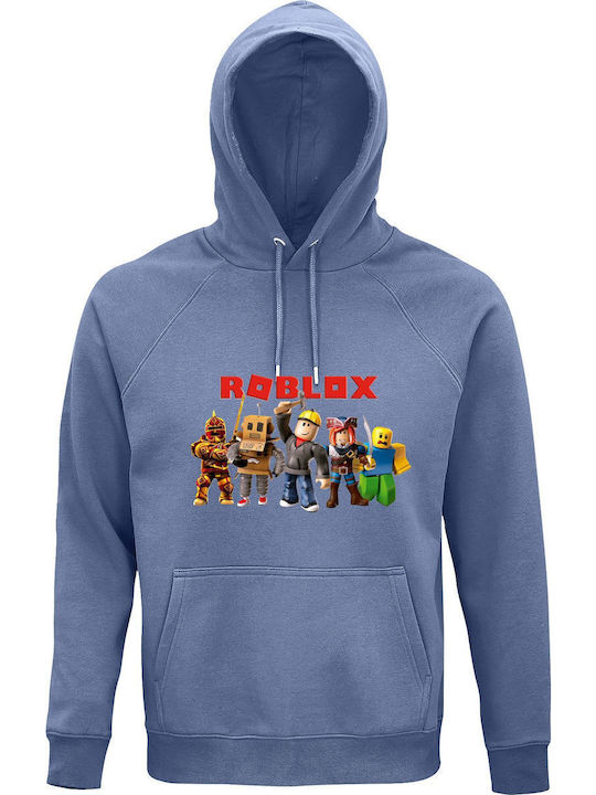 Παιδικό Hoodie Unisex Organic " Roblox Game " Blue