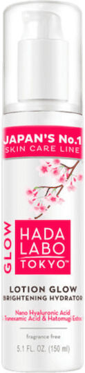 Hada Labo Tokyo Glow Light Λοσιόν Προσώπου Ημέρας για Ενυδάτωση & Λάμψη με Υαλουρονικό Οξύ 150ml
