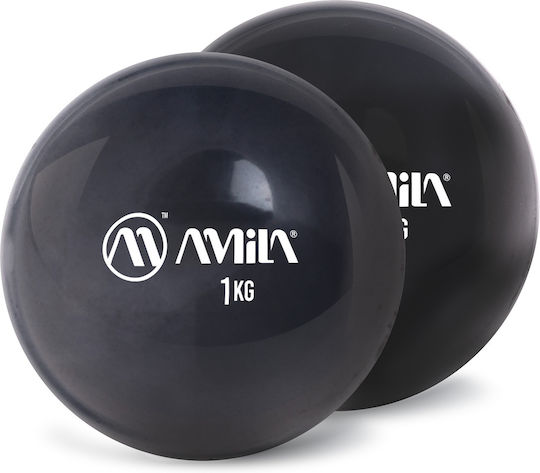 AMILA Balls Toning 1kg 2pcs in Black Color