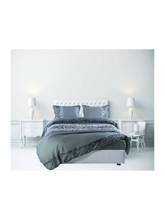 Makis Tselios Home Σετ Σεντόνια Υπέρδιπλα 240x260εκ. Γκρι (4τμχ)