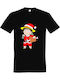 T-shirt Unisex " Merry Christmas From Monkey D Luffy One Piece " Black