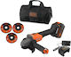 Black & Decker BCG6L8F1S Grinder 115mm Battery Brushless 1x4Ah