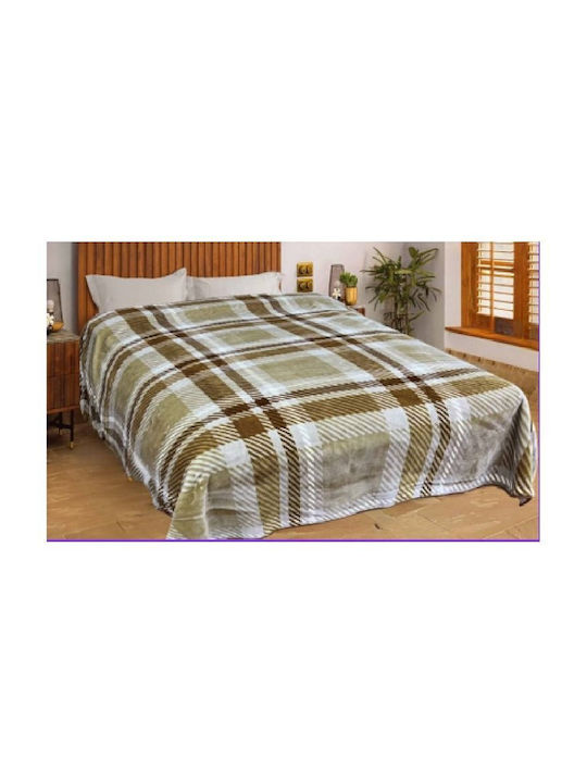 Kipper Marley Velvet Blanket Single 150x220cm Beige