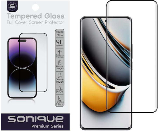 Curvy Glass Sonique Premium Series HD Full Cover 9H Realme Realme 11 Pro 5G Realme 11 Pro Plus 5G Black