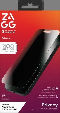 Zagg Elite Privacy Tempered Glass (iPhone 17 Pro Max / 16 Pro Max)