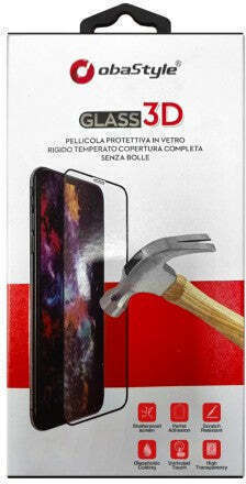 Phone Full Glue Tempered Glass Μαύρο (POCO C75, ObaStyle)