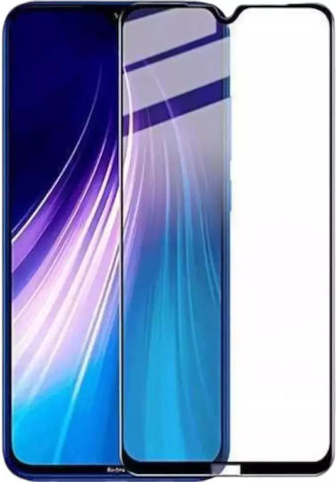 Frame 5D Full Glue Full Face Tempered Glass Μαύρο (Redmi Note 8T)