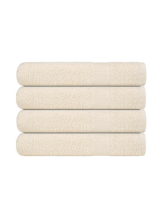 vidaXL Bath Towel 100x200cm. Cream