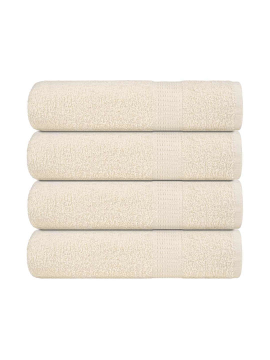 vidaXL Bath Towel 70x140cm. Cream