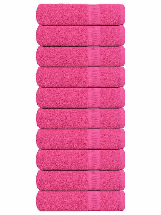 vidaXL Hand Towel 50x100cm. Pink