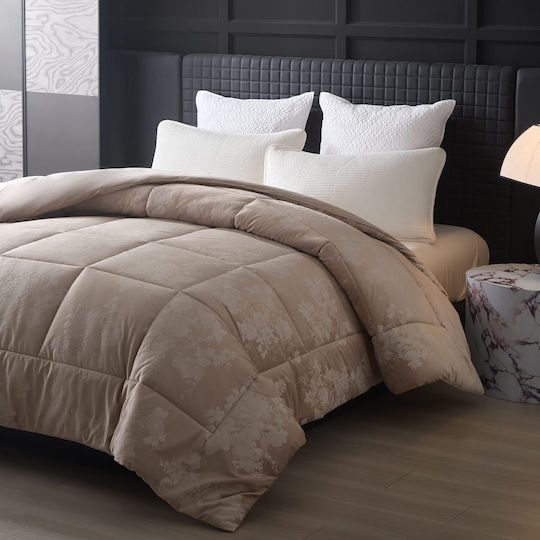 Liolios Home Πάπλωμα Υπέρδιπλο 220x240εκ. Cordelia Taupe