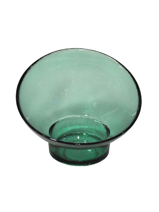 Suport pentru lumânări din sticlă verde 11.5x7.7cm Pol 5112210