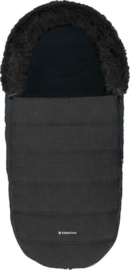 Kikka Boo Urban Stroller Footmuff Waterproof Black With Fleece Lining 98x40cm