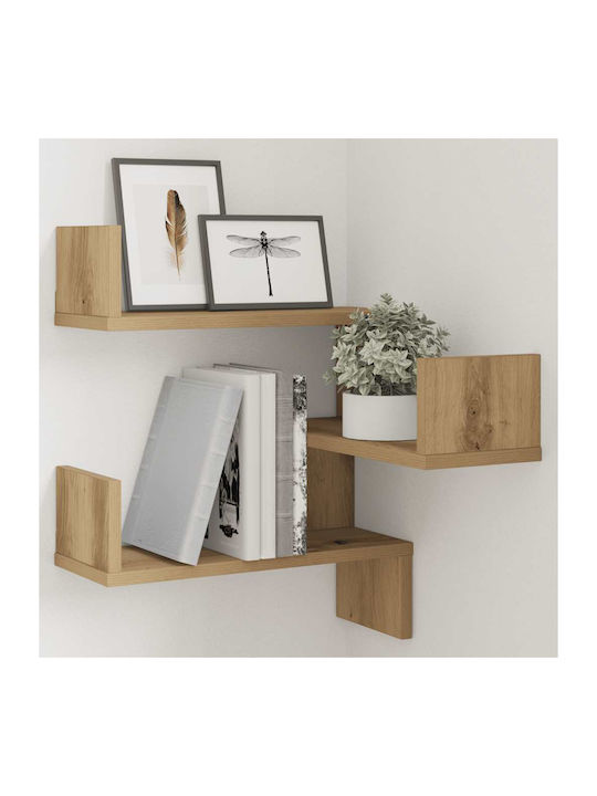 Eckregal Wand Oak 40x40x49.5cm
