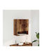 Wand Wohnzimmer Nische aus Spanplatte Alt Holz 60x31x70cm