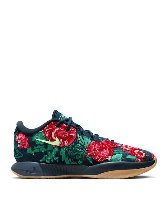 LeBron 21 Premium Ниски Баскетболни обувки Armory Navy / Green Strike-malachite / Spring Green / Gym Red / Guava Ice