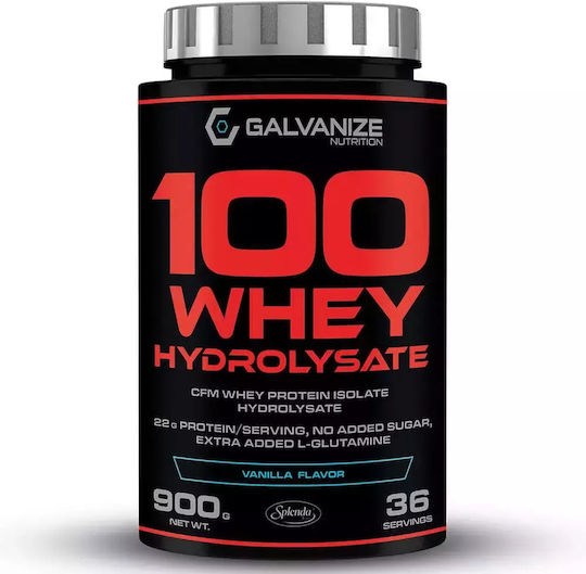 Galvanize Nutrition 100 Whey Hydro Zero Πρωτεΐνη Ορού Γάλακτος με Γεύση Vanilla 900gr