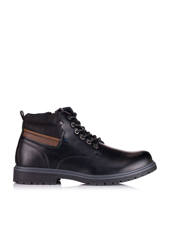 GIANNI Leather Black Men's Boots