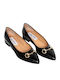 Anatomic Leather Pointy Ballerinas Black