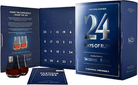 Rum Calendar 24 Days 24x20ml + 2 Rum Glasses