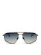 Bluelagoon Men's Sunglasses with Black Metallic Frame and Green Gradient Lens