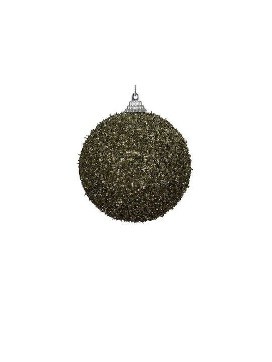 Tinsel Μπάλα Πλαστική Χάλκινη 8cm