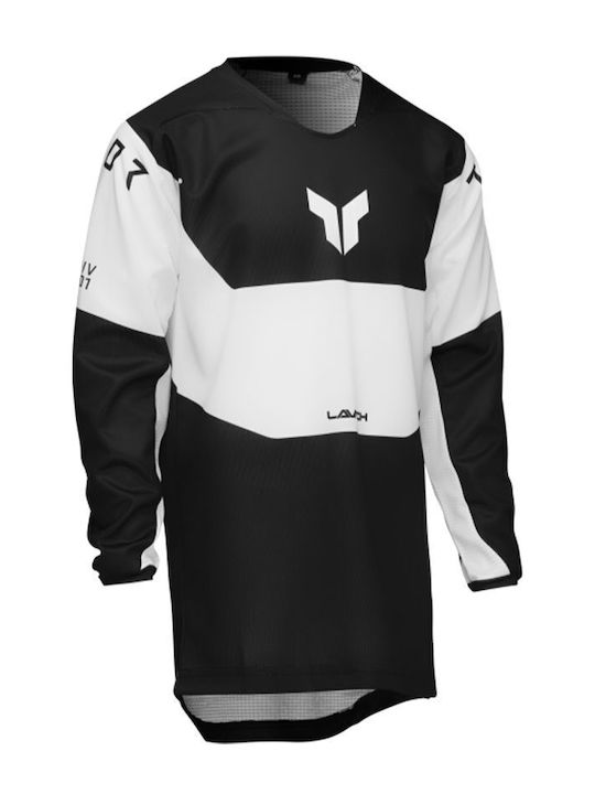 Thor Launchmode Kinder Motocross-Shirt Schwarz Farbe