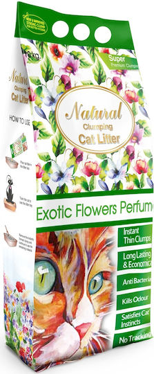 Bentonite Cat Litter with Scent Flowers 10kg