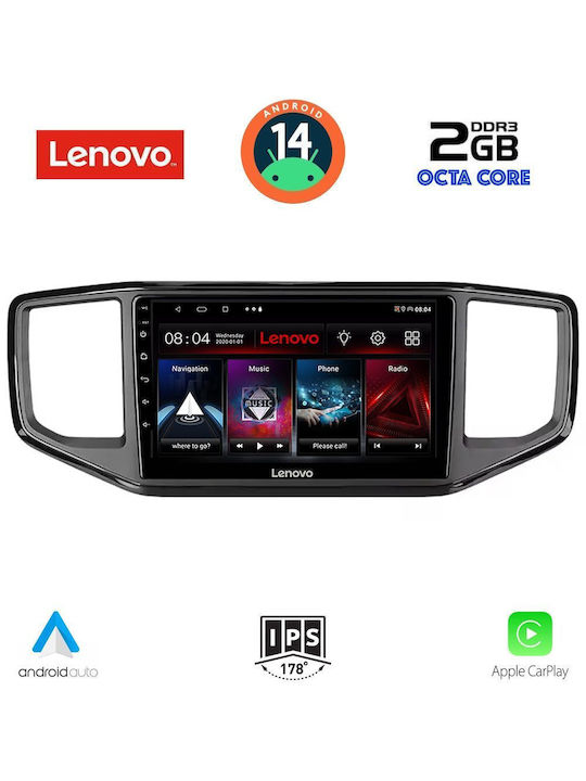 Lenovo Auto-Audiosystem für Volkswagen Amarok 2017-2022 (Bluetooth/USB/AUX/WiFi/GPS/Apple-Carplay/Android-Auto) mit Touchscreen 9"