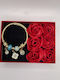 Damen Armband mit Design Blume aus Stahl Vergoldet
