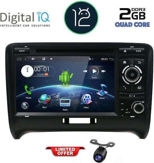Digital IQ Auto-Audiosystem für Audi E-Commerce-Website 2007-2015 (Bluetooth/USB/WiFi/GPS/Apple-Carplay/Android-Auto) mit Touchscreen 7"