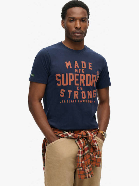 T-shirt Superdry Homme Taille S - Occasion En Très Bon état, Couleur Blanc Avec Logo
