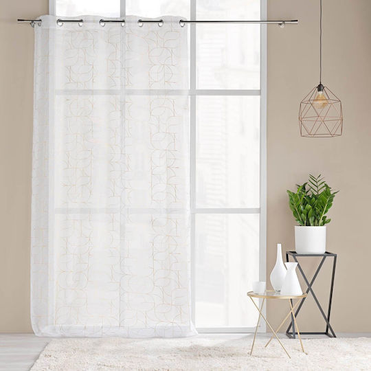 Douceur d'Intérieur L-c Louxor mit Grommets Weiße 140x240cm