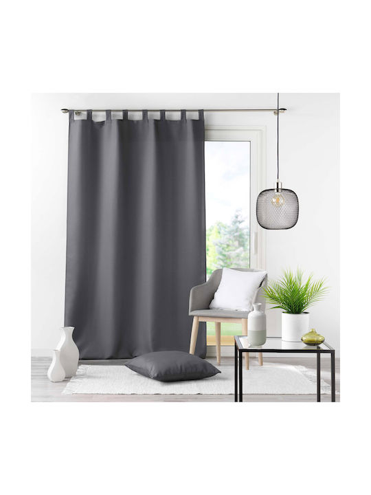 Curtain with Tab Top L-c Essentiel Gray 1607266...